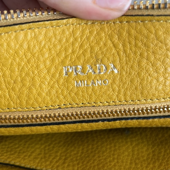 Prada Used good condition yellow bag - Picture 10 of 12